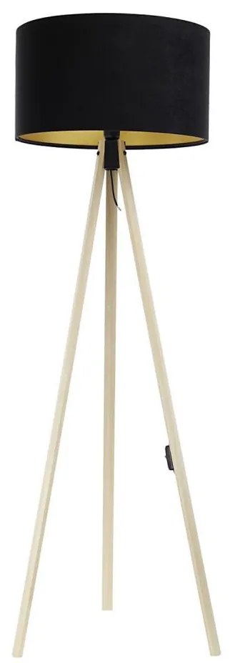 Lampada da terra STANDART 1xE27/60W/230V nero/beige
