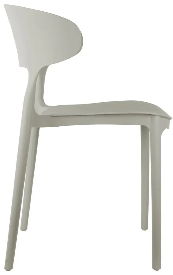 Sedia da pranzo grigia in plastica Fain – Leitmotiv