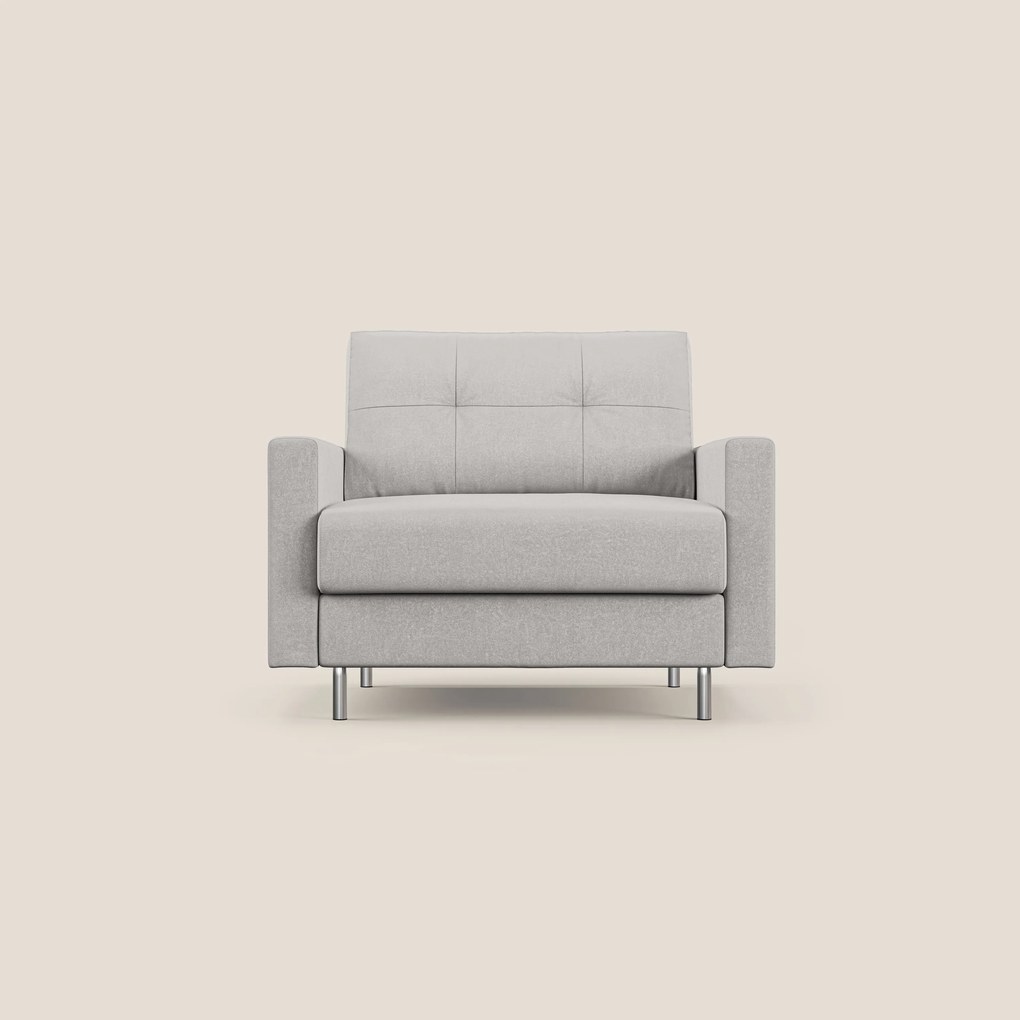 Megan poltrona letto in microfibra smacchiabile T11