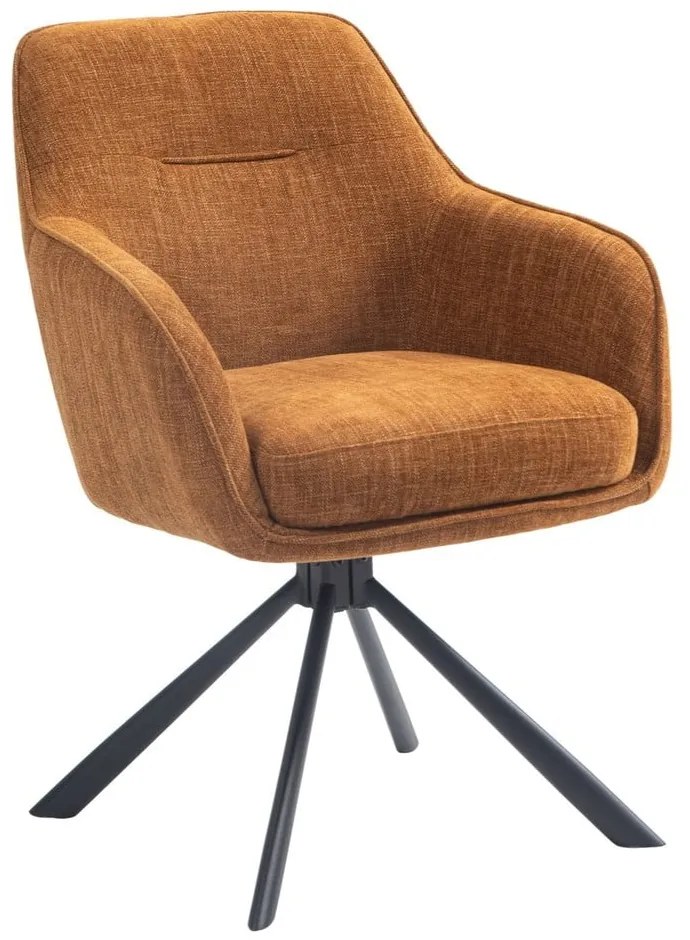 Set di sedie da pranzo arancione in imbottito 2 pz Avola – Unique Furniture