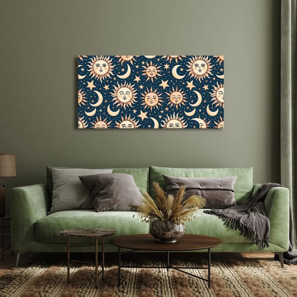 Quadro su tela – Sole e luna
