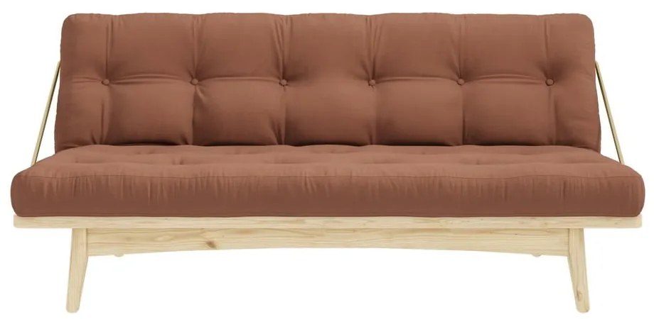 Divano variabile Trasparente/Marrone argilla Folk - Karup Design