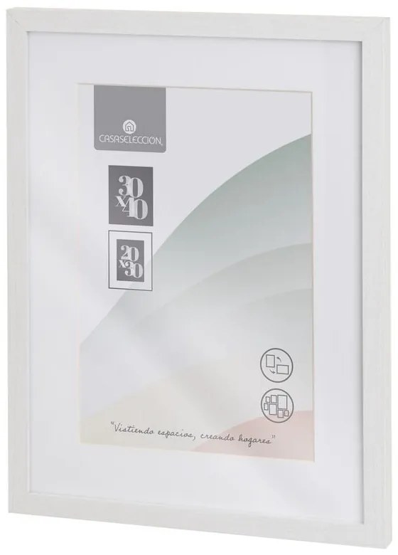 Cornice bianca da appendere 32x42 cm Sencillo – Casa Selección
