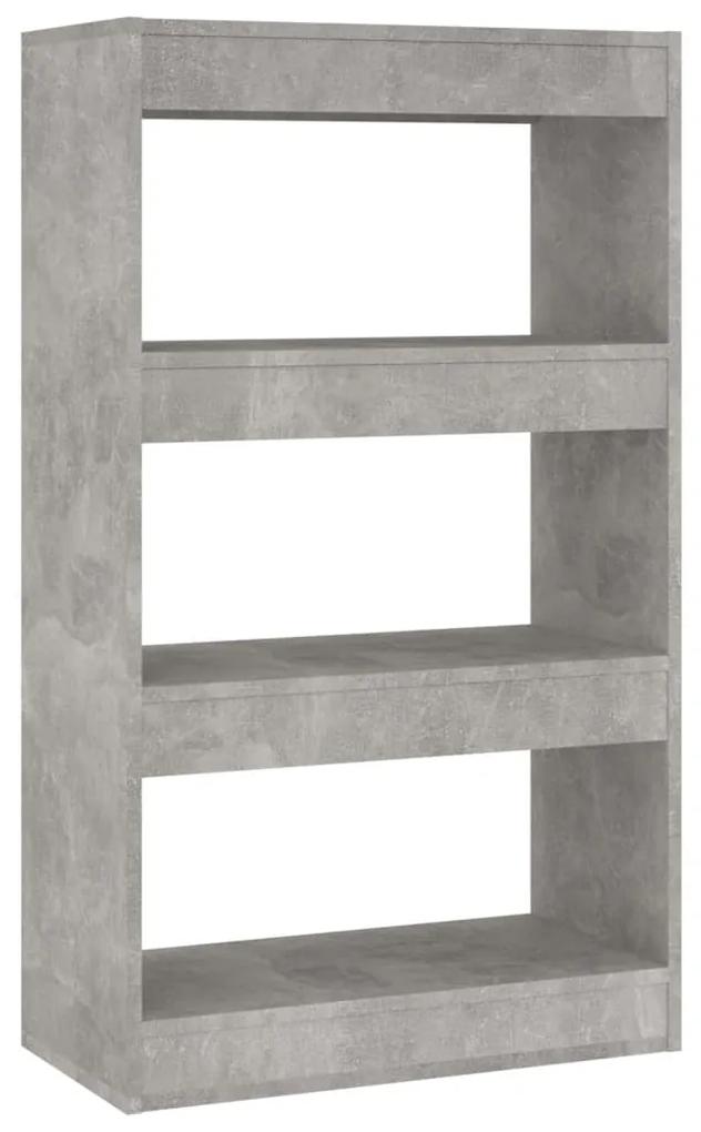 Libreria/divisorio grigio cemento 60x30x103 cm in truciolato
