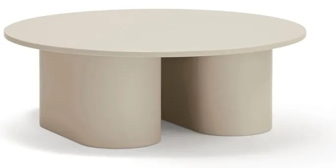 Tavolino da salotto color crema 110x111 cm Totem – Teulat