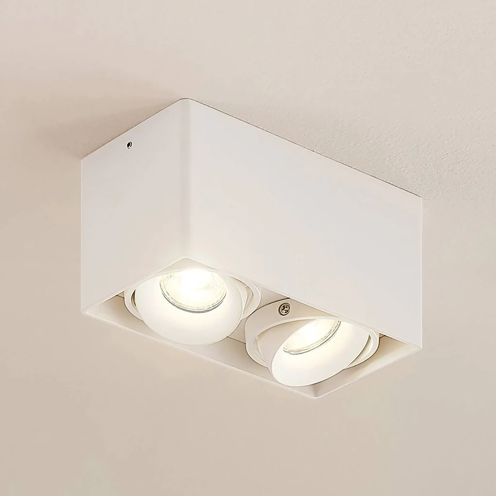 Isyluce Faretto Cilindrico GU10 Orientabile da Parete/Soffitto in Alluminio  per Interno