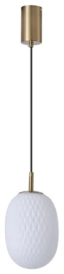 Lampadario a sospensione con filo 1xE14/25W/230V bianco diametro 15 cm