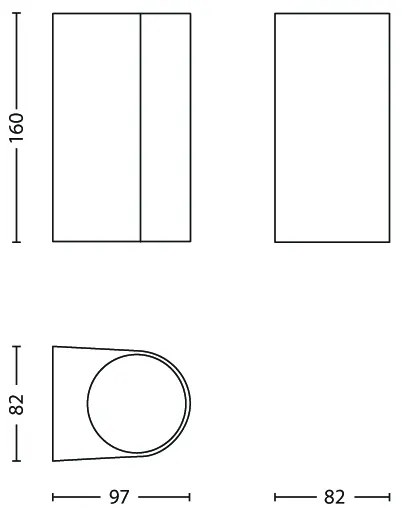 Philips 17102/86/PN - Applique da esterno NIGHTINGALE 2xGU10/35W/230V