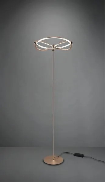 Lampade da terra led ottone satinato dimmerabile charivari 421210108