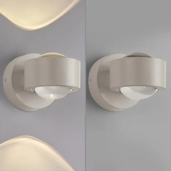 Schöner Wohnen 19331-39 - Lampada da parete LED CHIA 2xLED/2W/230V grigio