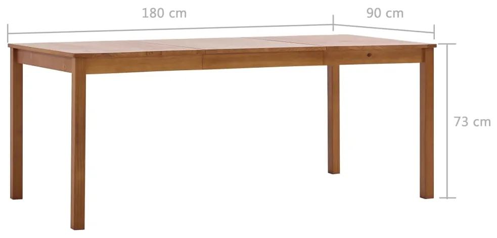 Tavolo da Pranzo Marrone Miele 180x90x73 cm in Legno di Pino