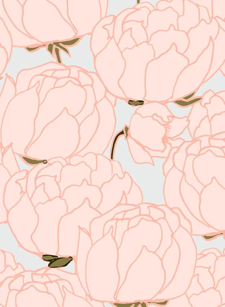 Tenue de Ville Tapete Pivoine - Powder