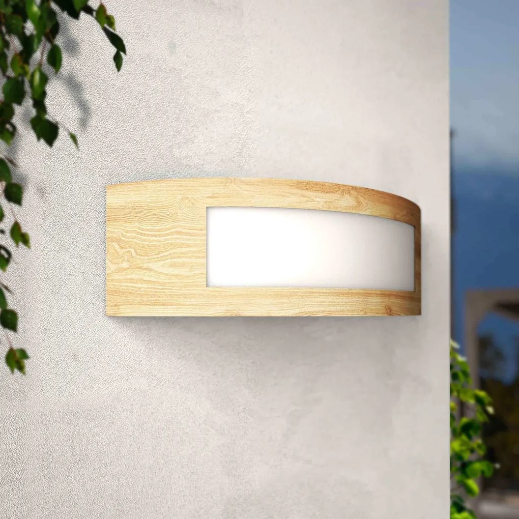 Applique color Legno da Parete E27 IP54 da Esterno - Serie ARC