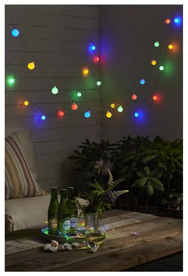 Catena luminosa colorata Partylights , lunghezza 7,35 m Berry - Star Trading