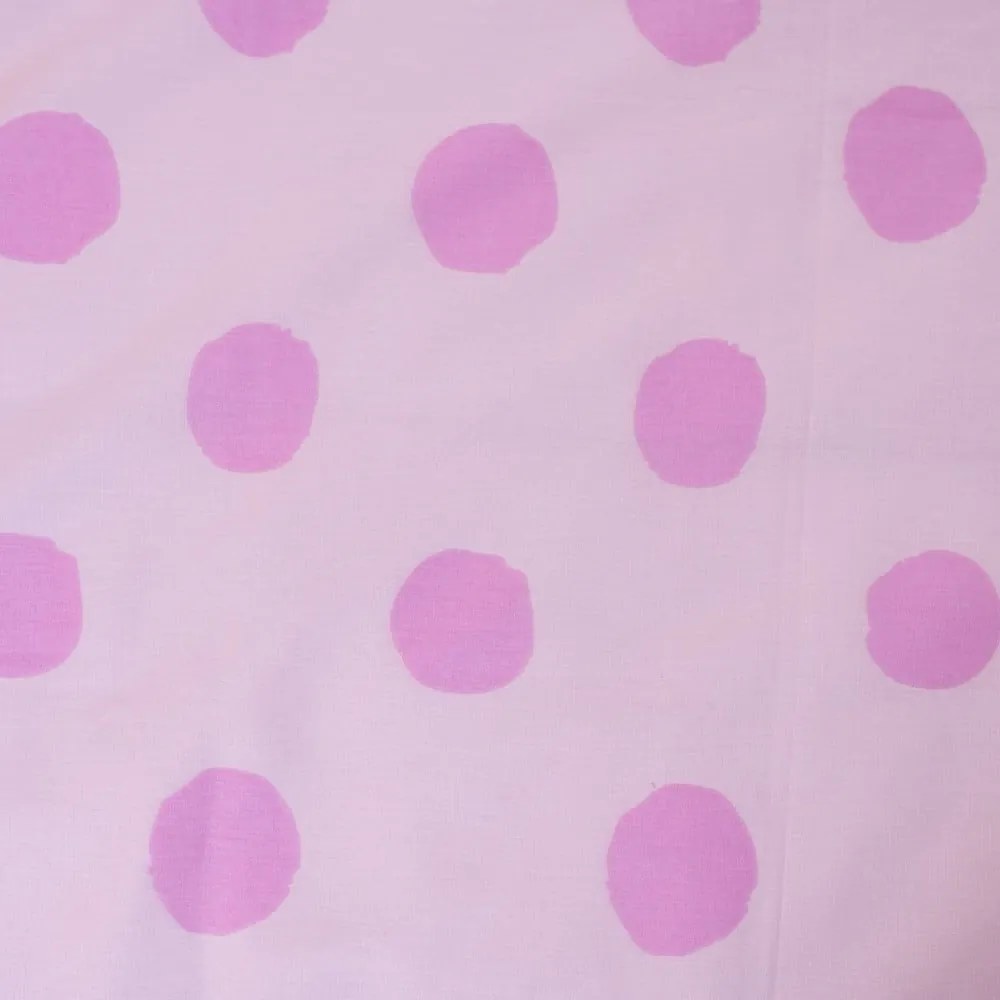 Set copripiumino e federa da bambini rosa in cotone per culla 100x135 cm Marie Cat "Merci" – Jerry Fabrics