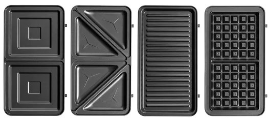 Concept SV3070 - Tostapane XXL 4in1 900W/230V nero/acciaio inox