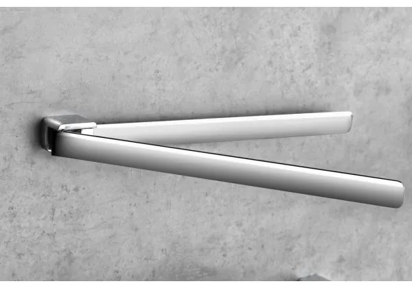 Gedy - Muro rotante asciugamano supporto PIRENEI 36 cm cromo lucido