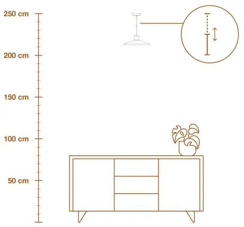 Ledvance - Lampadario a sospensione con filo DECOR PLASTER 1xE27/25W/230V diametro 32 cm gesso bianco
