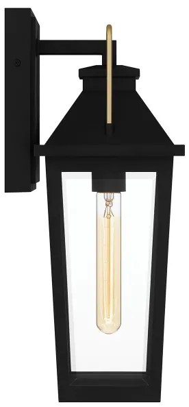 Quoizel QZ-BUCKLEY-M-MBK - Applique da esterno BUCKLEY M 1xE27/40W/230V IP44