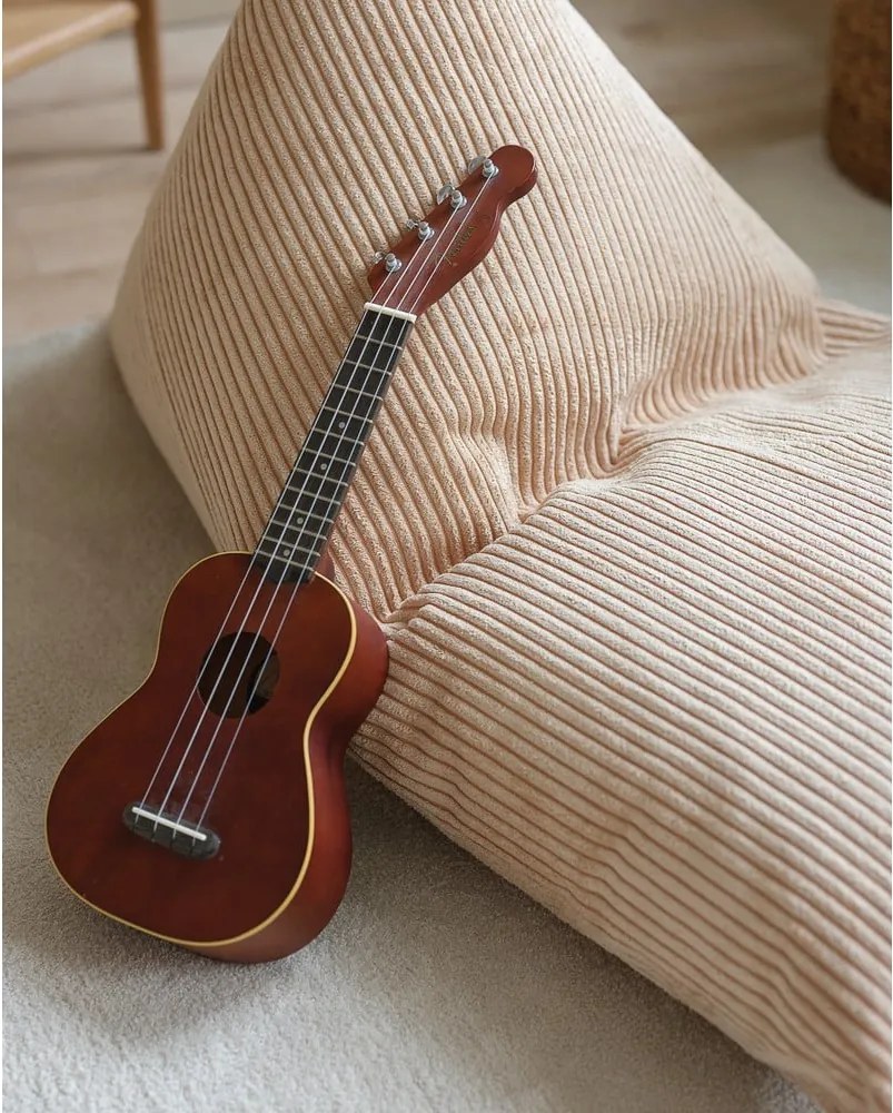 Pouf a sacco per bambini marrone chiaro con rivestimento in velluto a coste Big Lounger – Wigiwama