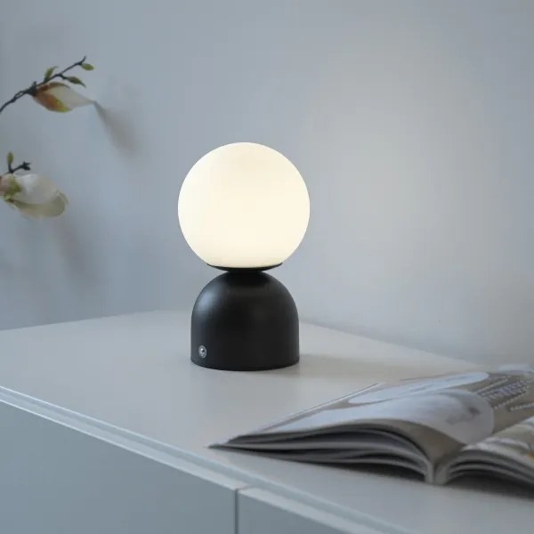 Schöner Wohnen 19218-18 - Lampada da tavolo LED dimmerabile RUDI LED/1,2W/5V nera