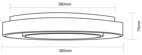 Globo 41368-24 - Plafoniera LED RGB dimmerabile SULLY LED/24W/230V + +TC