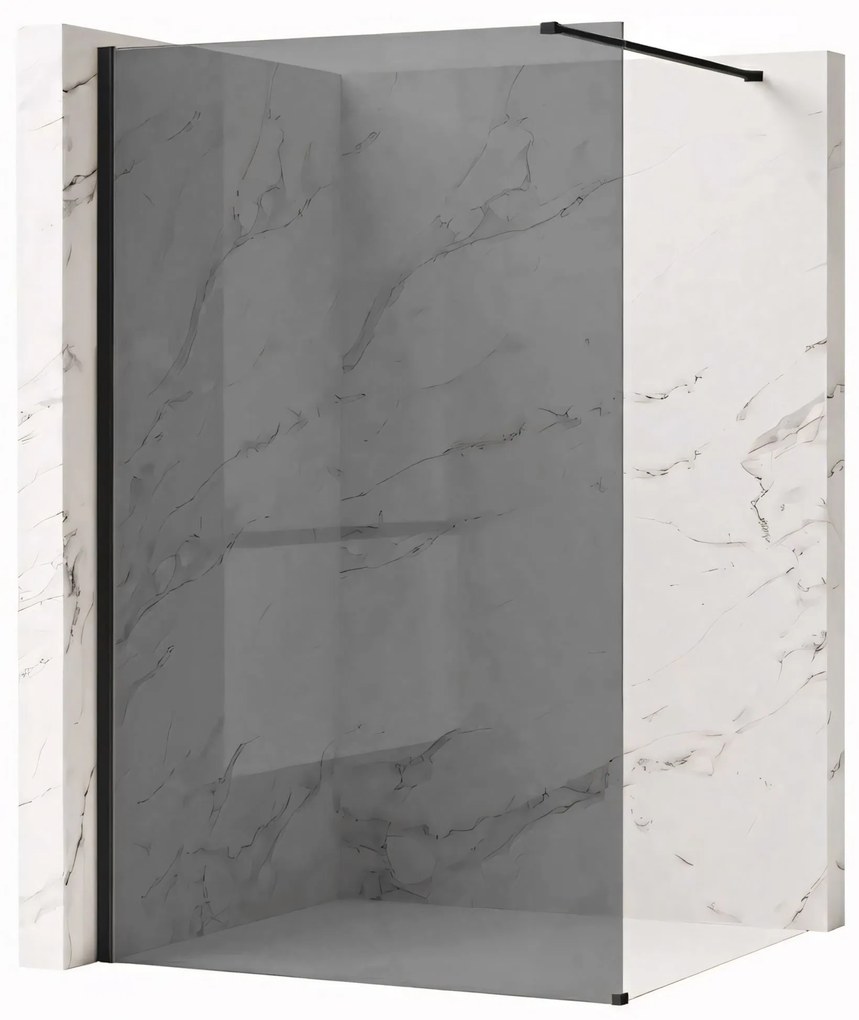 Parete doccia Rea Flexi Grey / Black 120