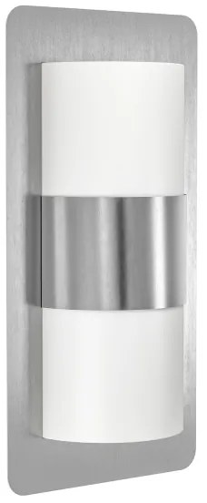 Eglo 98085 - Lampada da esterno CISTIERNA 2xE27/10W/230V IP44 cromo opaco