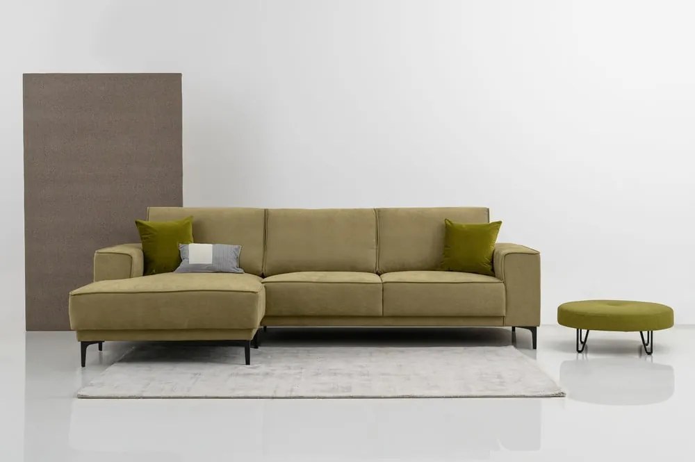 Divano angolare verde (con penisola a sinistra) Copenhagen – Scandic