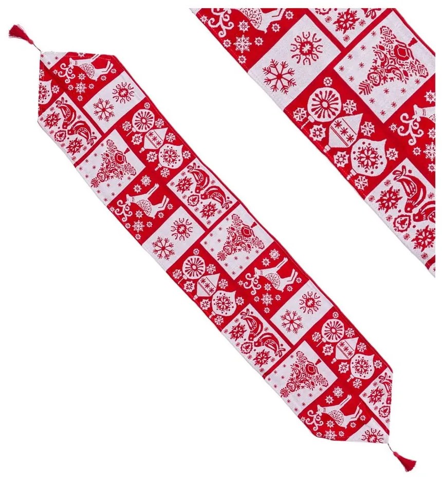 Runner da tavola con motivo natalizio 33x180 cm Figures - Casa Selección