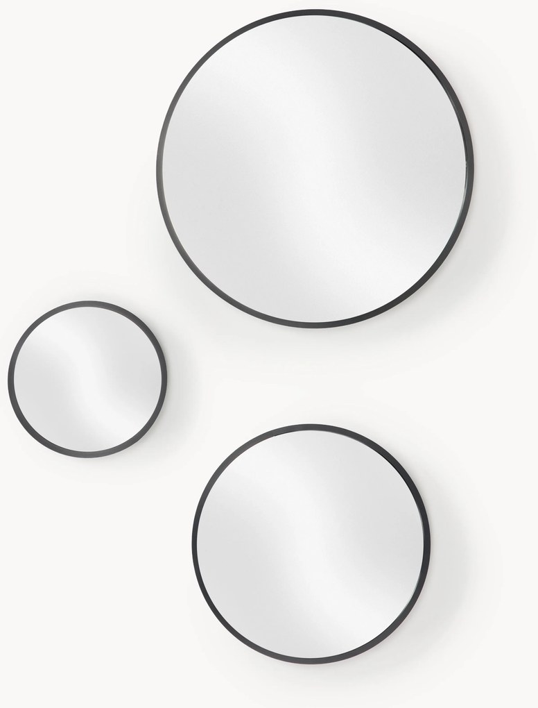 Set di 3 specchi rotondi da parete Ida