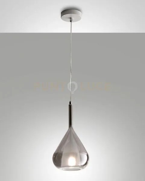 Lila sospensione 1 luce fume' attacco e27 d.20cm