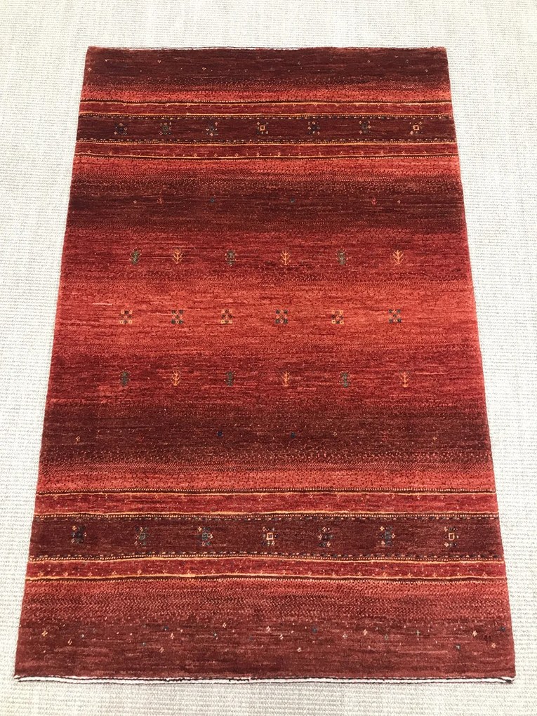 Loribaft Tappeto persiano 90 x 140 Rosso (Iran) Annodato A Mano