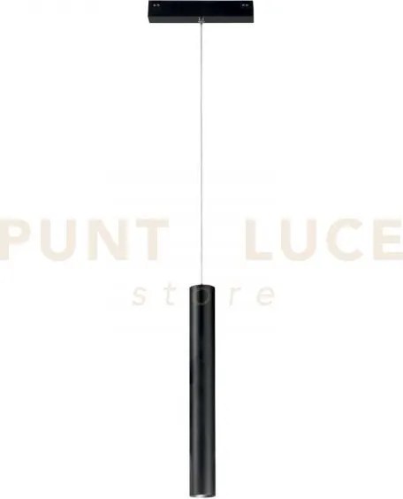 Sospensione davinci tubo nero led 48v 3w 300lm 3000k 30x16,1x3,5cm