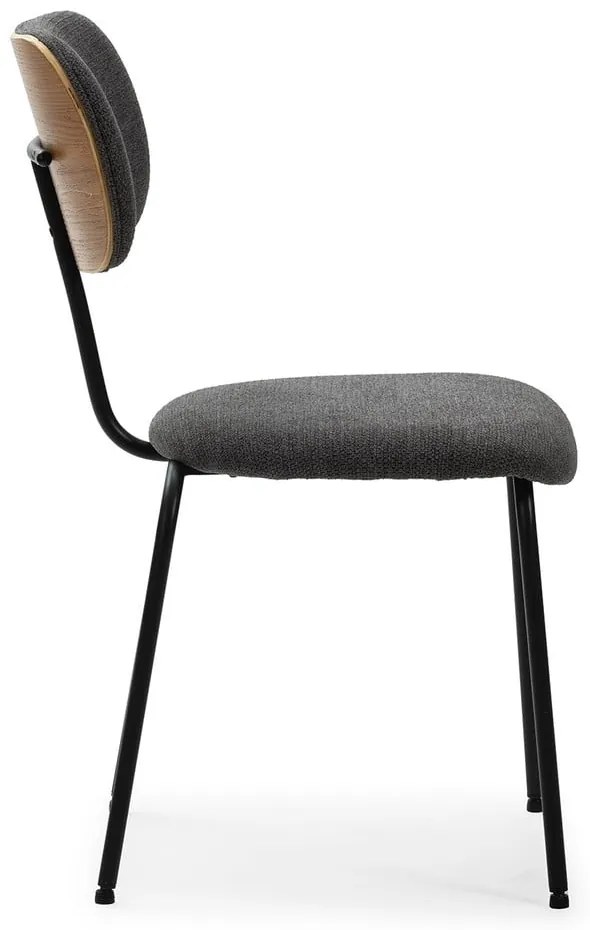 Set di sedie da pranzo nere 4 pz Dash - Marckeric