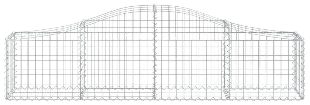 Cesti Gabbioni ad Arco 20 pz 200x30x40/60 cm Ferro Zincato