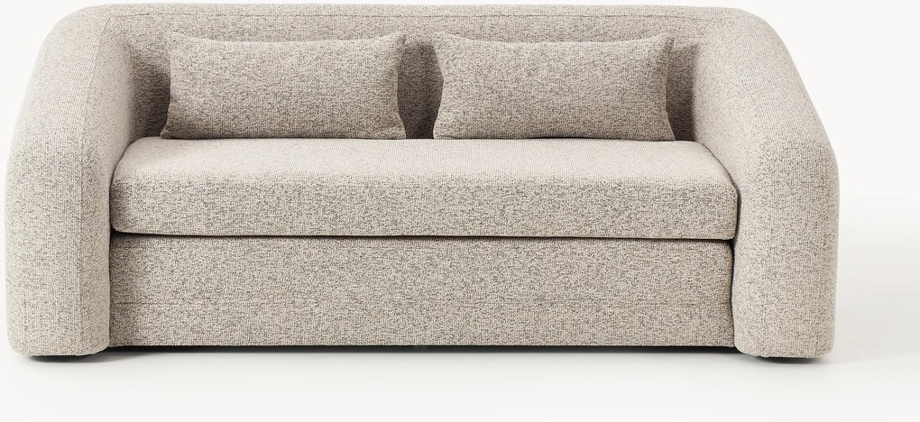 Divano letto 2 posti in bouclé Eliot