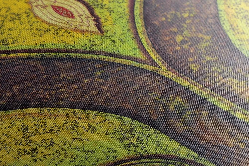 Stampa su tela – Occhi di Buddha dipinti con colori acrilici