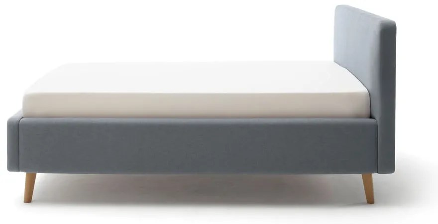 Letto singolo imbottito blu polveroso rete non inclusa 120x200 cm Mattis – Meise Möbel