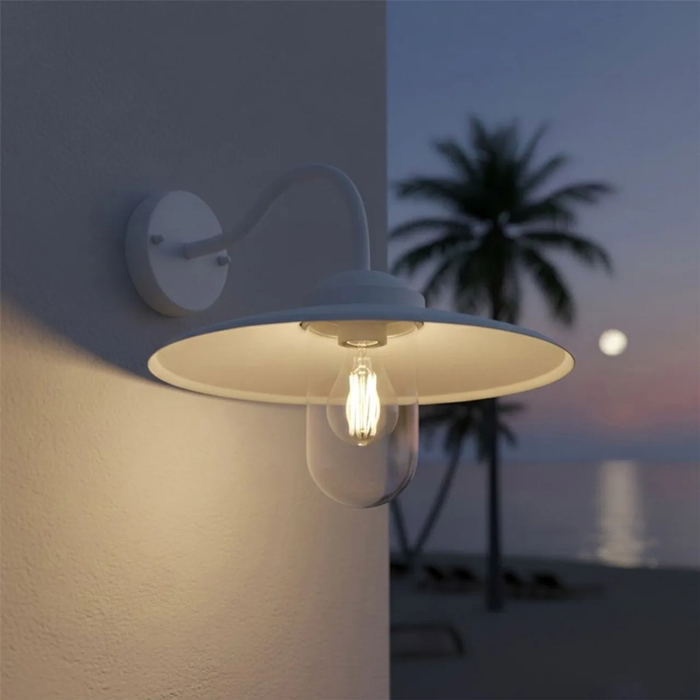 Applique Bianca E27 IP54 per Esterni - Serie AURA