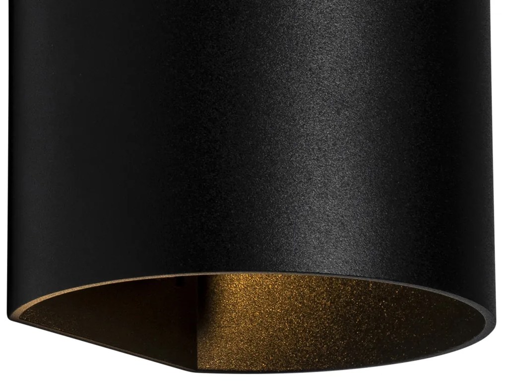 Lampada da parete intelligente nera con Wi-Fi G9 - Sabbio
