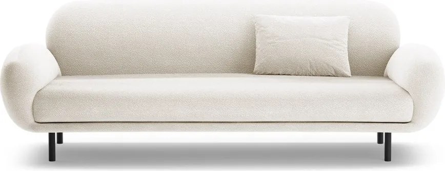 Divano bianco con rivestimento in bouclé 208 cm Poppy – Micadoni