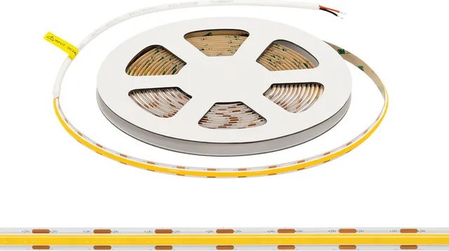 Striscia LED COB 24V 10W/m CRI>90 Professionale - IP20 - 5 metri