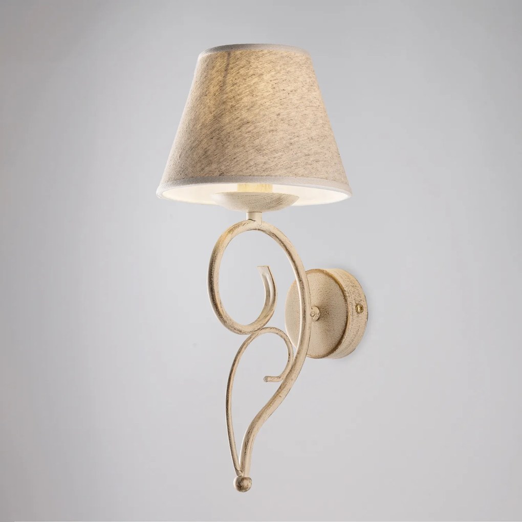 Belight Vienna applique 1 luce avorio - oro