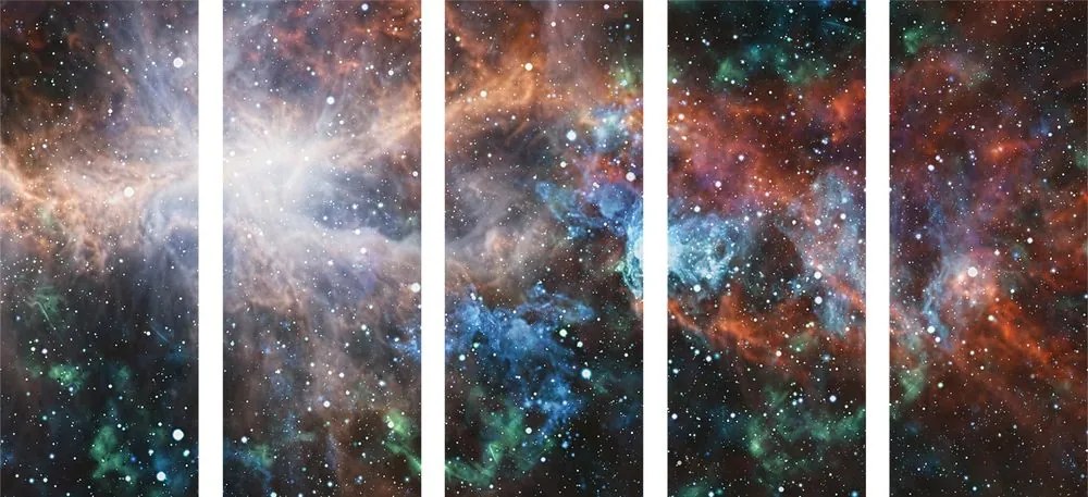 Quadri 5 pezzi – Galassia infinita