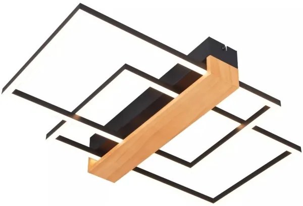 Zuma Line C230624202A - Plafoniera LED MINAR LED/39W/230V nero/pino