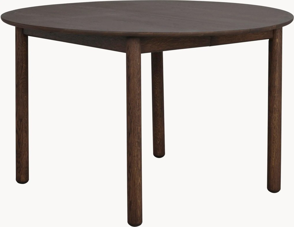 Tavolo rotondo allungabile in legno di quercia Derrymore, Ø 120 cm