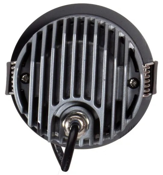 Faro LED da Incasso 10W Nero Ø65mm IP65 CCT, UGR19 con driver Philips Colore Bianco Variabile CCT