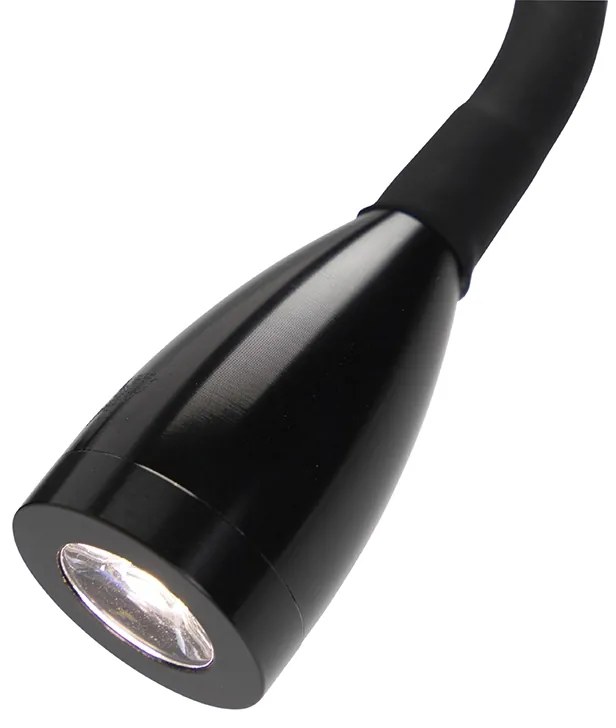Lampada da parete moderna flessibile LED nera - Flex