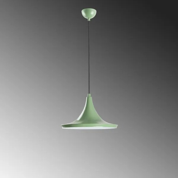 Lampadario a sospensione con filo TOM 1xE27/40W/230V verde